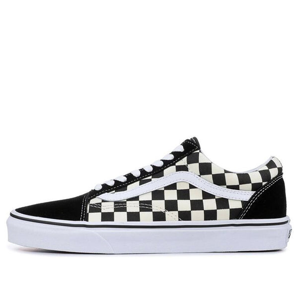 

Кроссовки old skool 'black checkerboard' Vans, черный