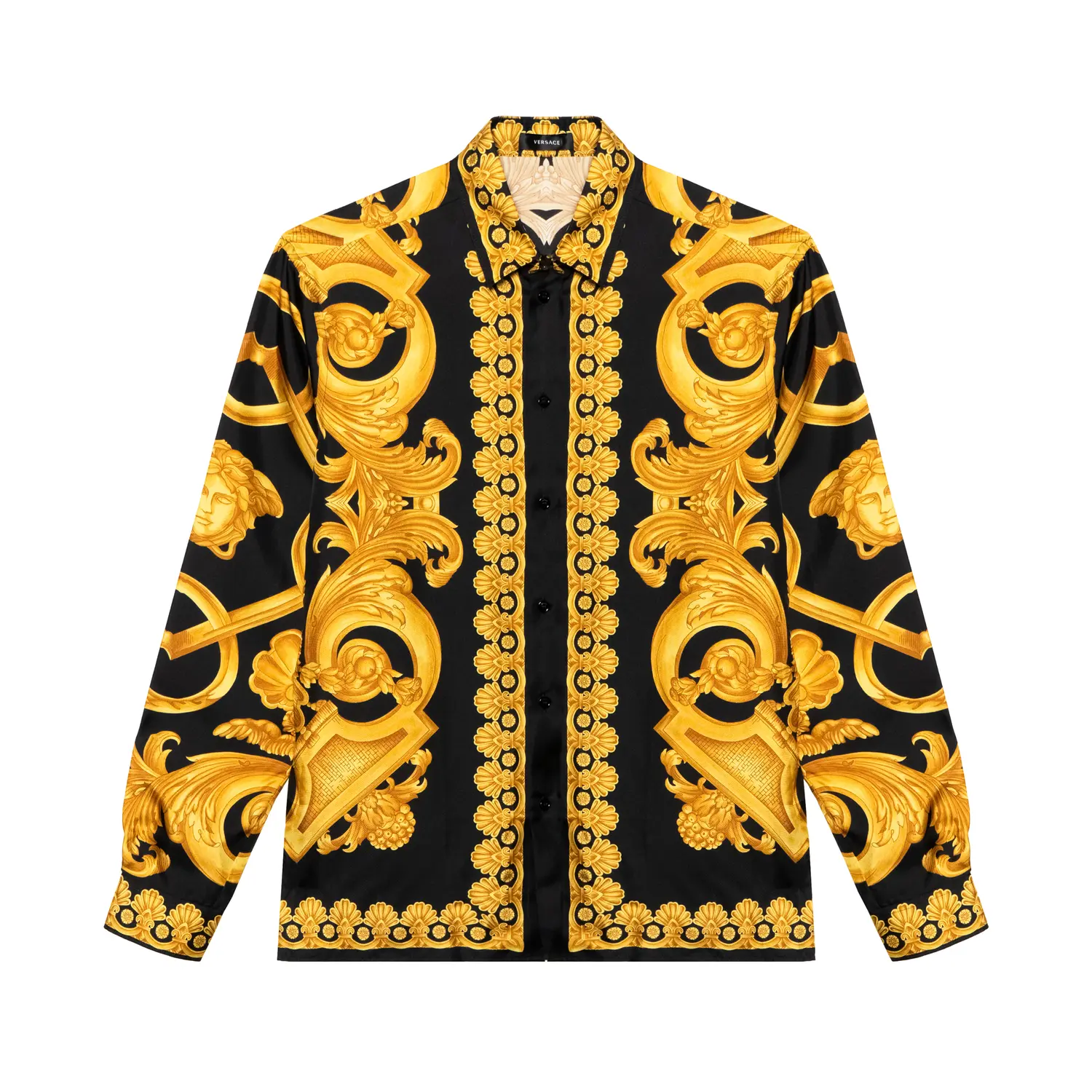 

Мужские рубашки Black Gold VERSACE, черный золотой