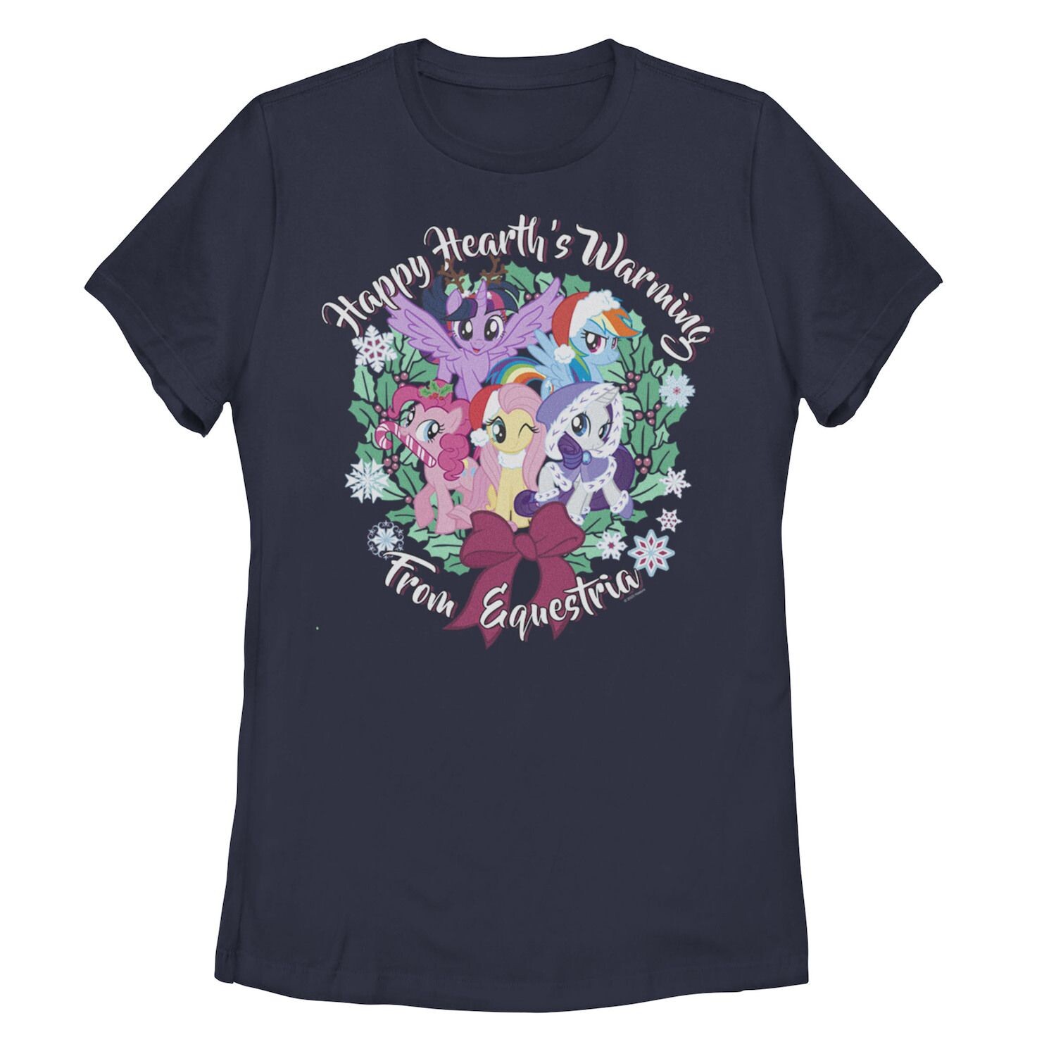 

Детская согревающая футболка с рисунком My Little Pony Christmas Happy Hearth's Licensed Character