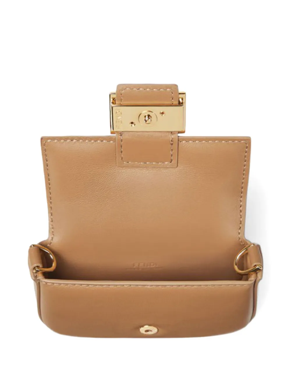 Сумка-подвеска Nano Baguette Charm FENDI, коричневый — фото 4