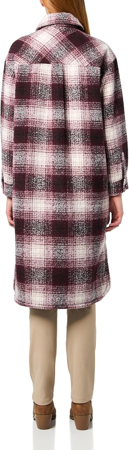 Женская куртка-рубашка Zoe Relaxed Wool Plaid Shirt Jacket Levi's, Port Combo Long — фото 2