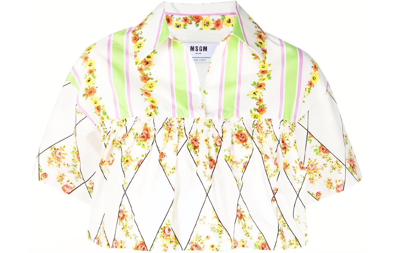 

MSGM Женская белая рубашка