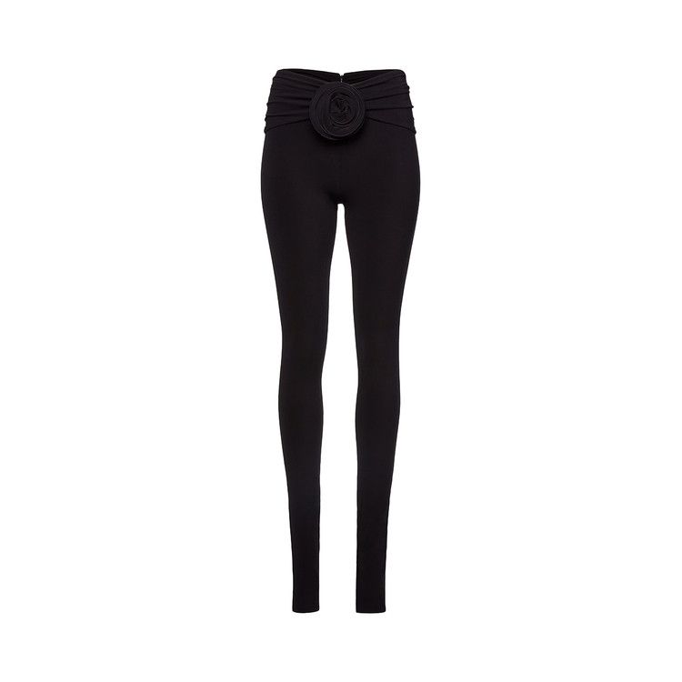 

Леггинсы Magda Butrym Leggings W/ Flower Embellished 'Black'