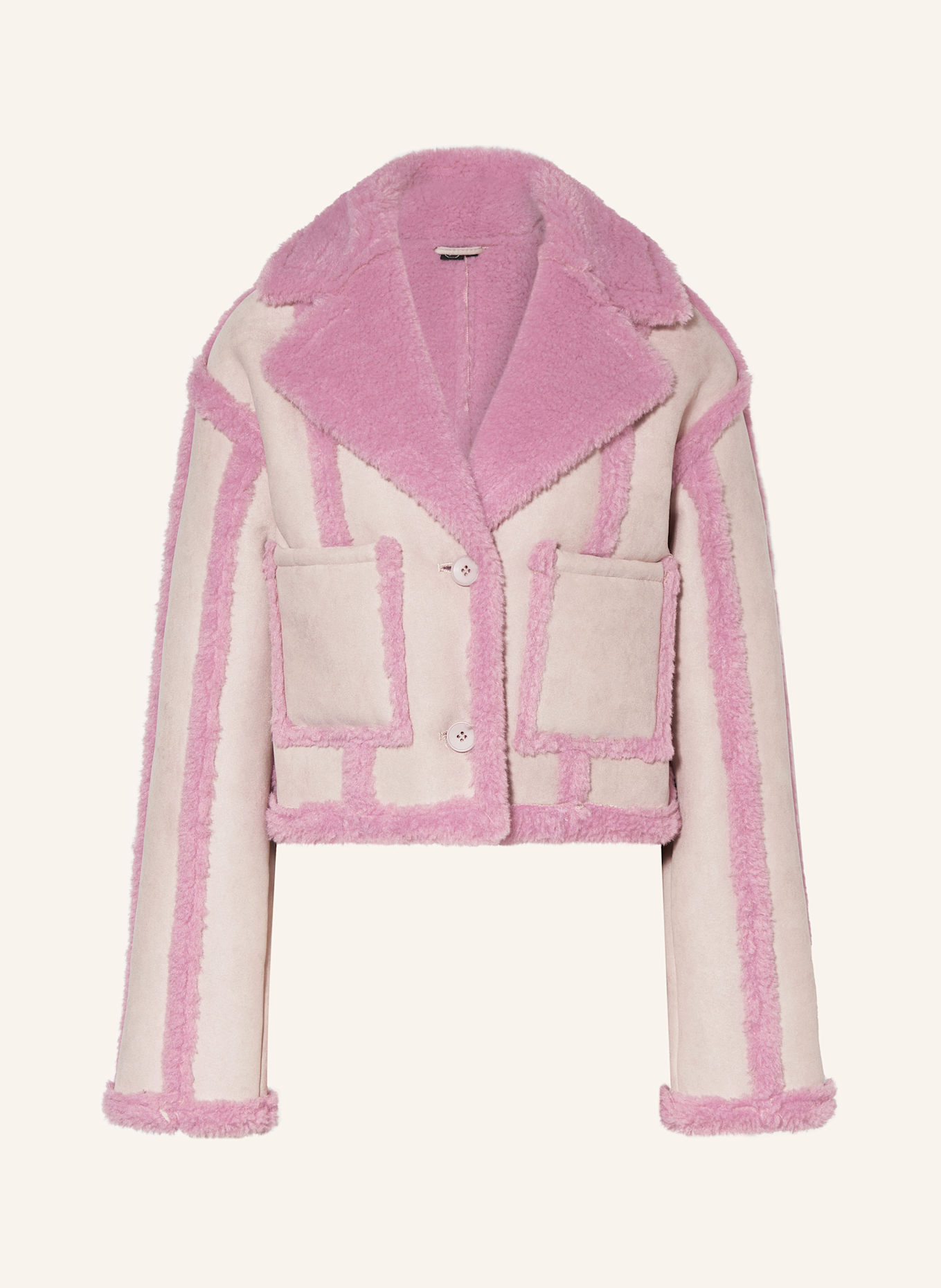 

Куртка Berlin из кожи с искусственным мехом Ow Collection, мультиколор