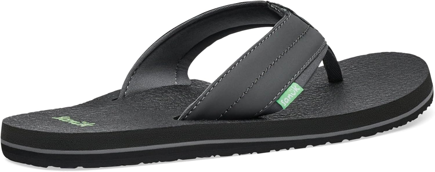 Sanuk Mens Beer Cozy 2 | Flip Flops for Men | Mens Сандалии | Beach Сандалии | Supportive & Lightweight | Memory Foam Footbed — фото 4