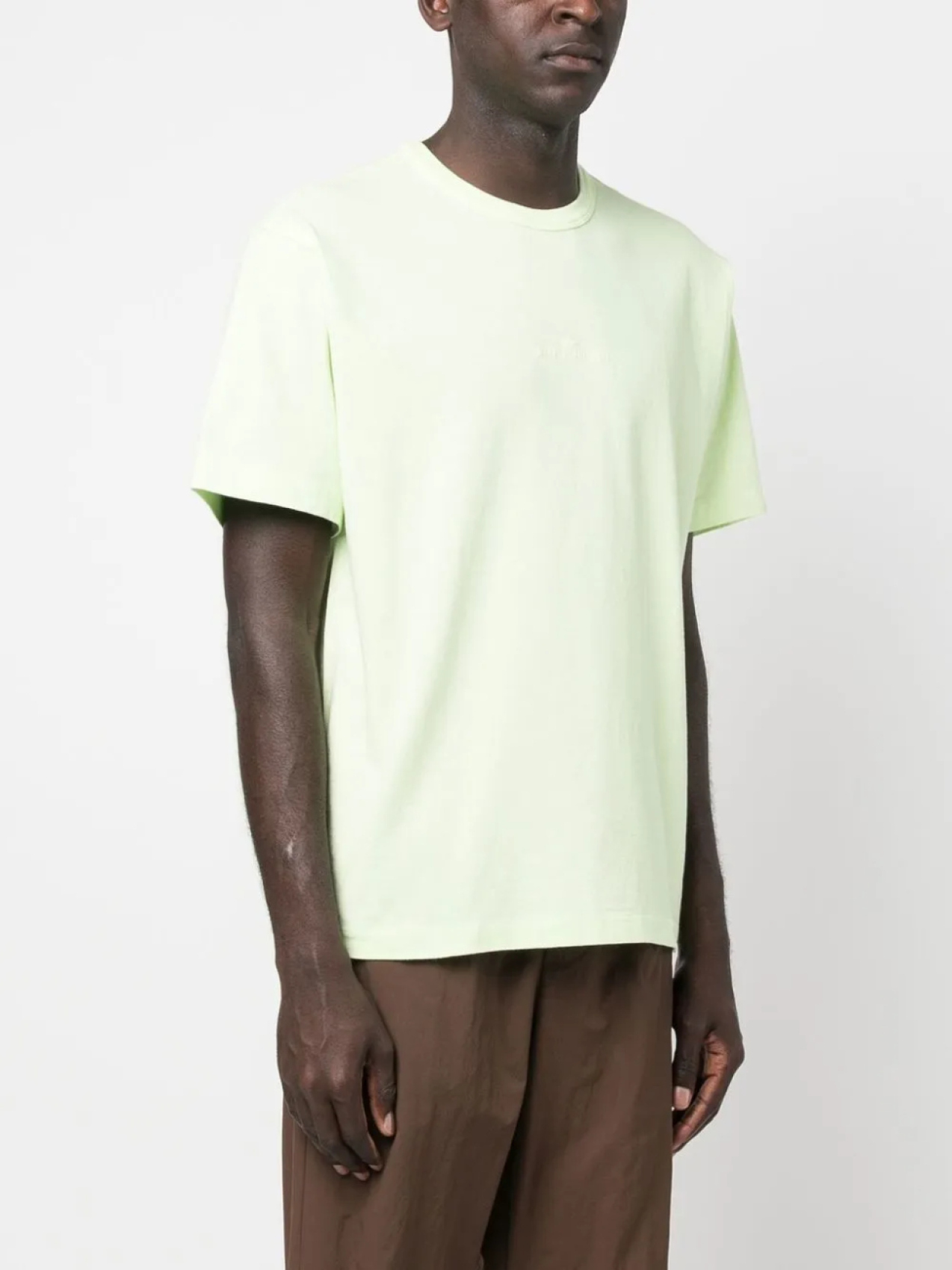 Stone Island футболка с вышитым логотипом, зеленый — фото 3