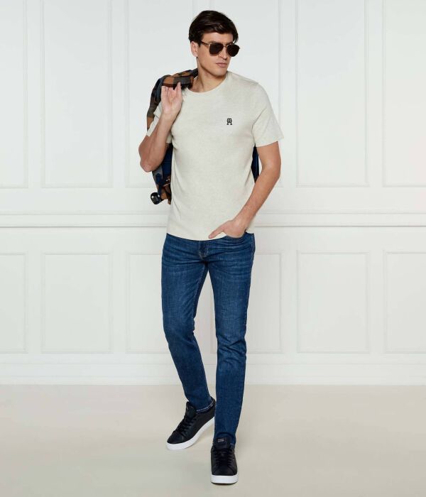 Футболка Tommy Hilfiger Regular Fit с короткими рукавами, серый — фото 2