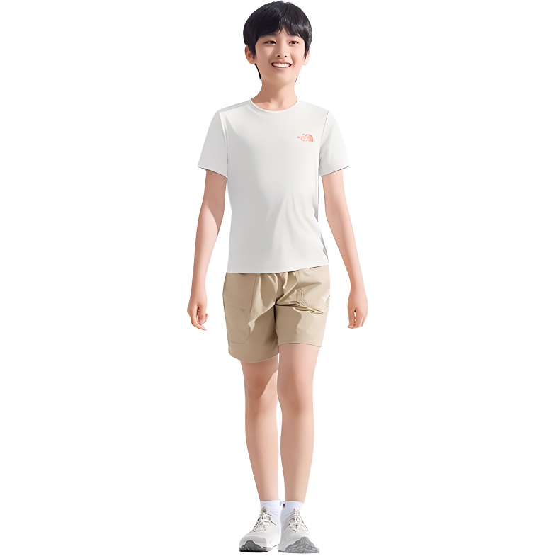 

THE NORTH FACE Футболка SUN CHASE Dune White для детей, Белый, THE NORTH FACE Футболка SUN CHASE Dune White для детей