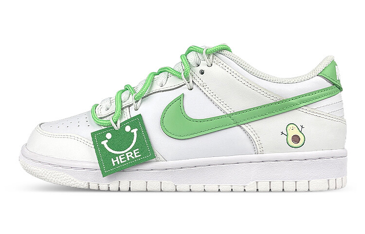 

Кроссовки Nike Dunk Skateboard Shoes Women's Low-Top White/Green
