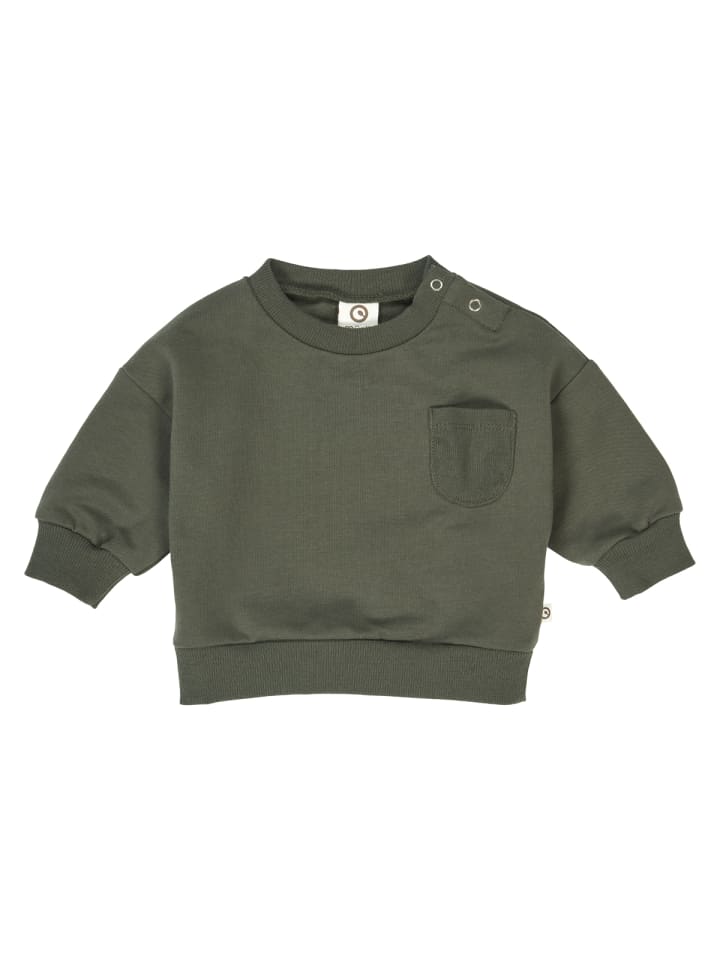 

Детская толстовка темно-зеленого цвета müsli