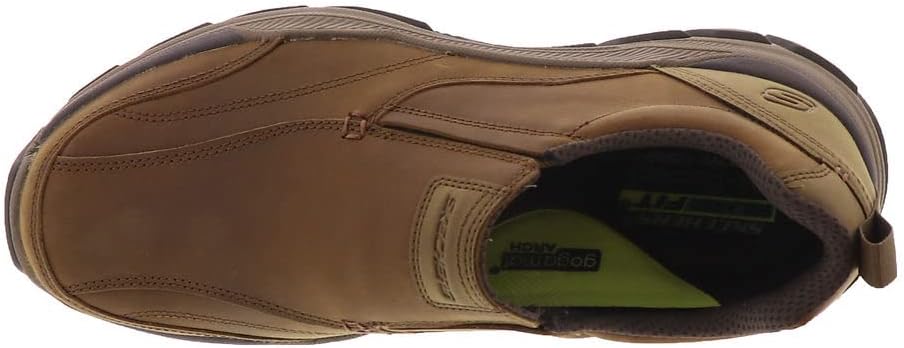 Мужские кроссовки Skechers USA Respected - Lowry с резиновой подошвой Goodyear, низкий профиль, слипоны с велосипедным носком, Dsrt — фото 3