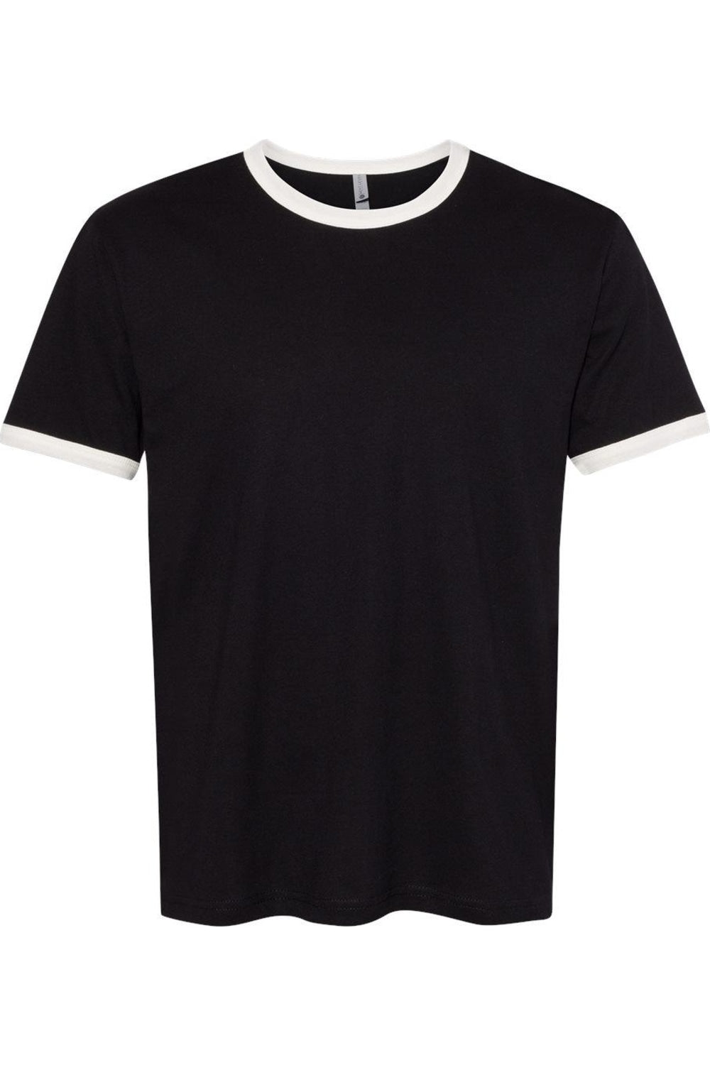 

Футболка унисекс из хлопка Next Level Ringer, цвет black/ natural