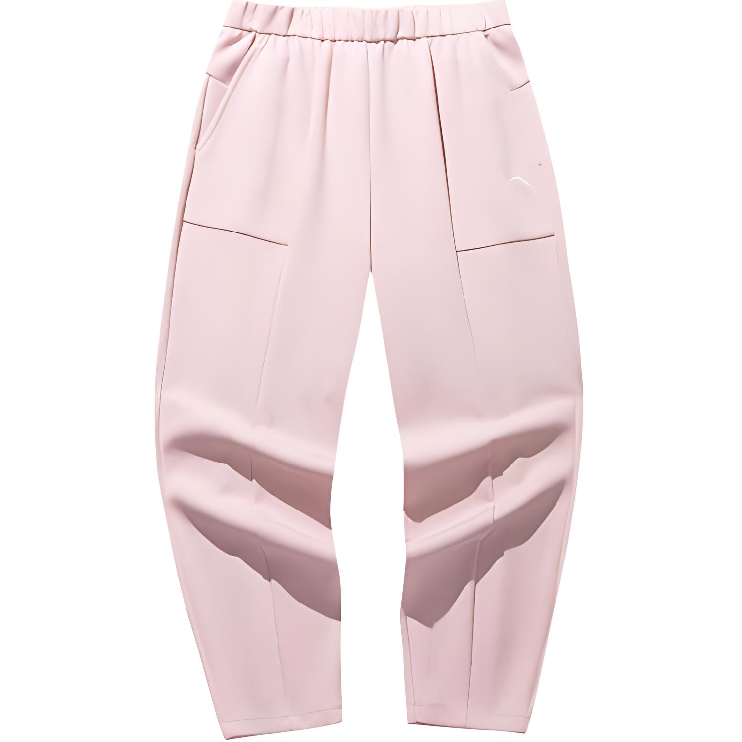 

ANTA Разнообразие тренировочной коллекции вязаные спортивные брюки женские firm pink