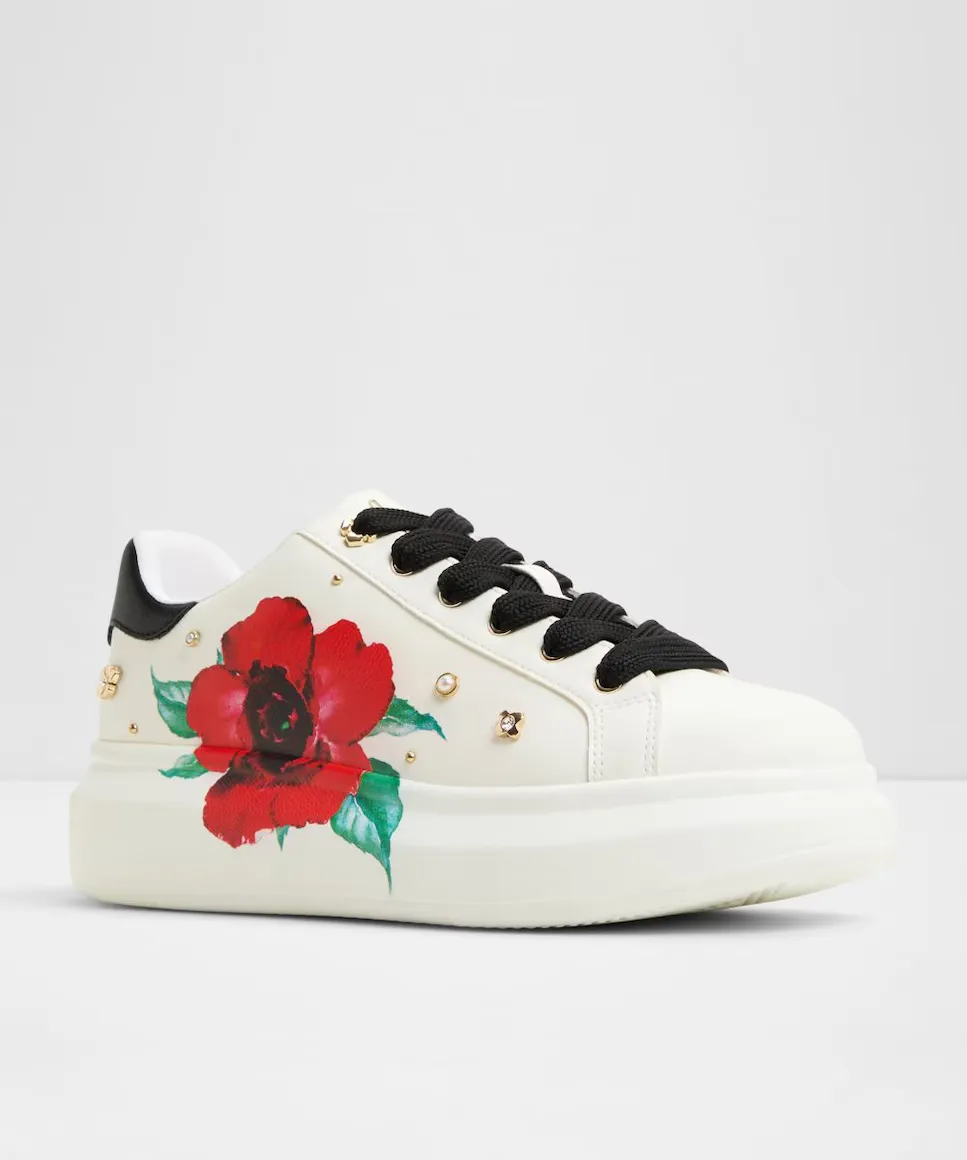 Женские повседневные кроссовки с круглым носком Aldo, белый — фото 2