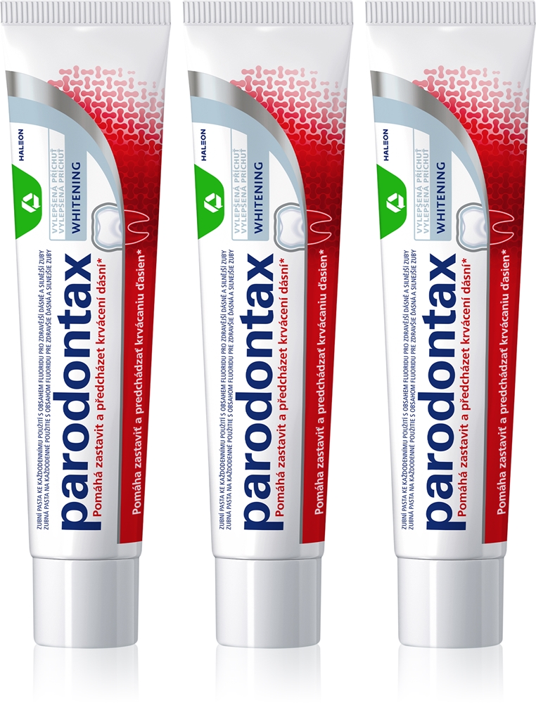 

Отбеливающая зубная паста для уменьшения кровоточивости десен Parodontax, 3× 75 мл