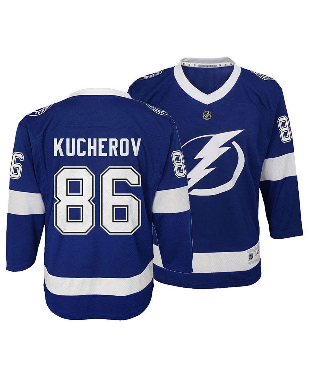 

Реплика игрока Big Boys Никиты Кучерова Tampa Bay Lightning Player Outerstuff
