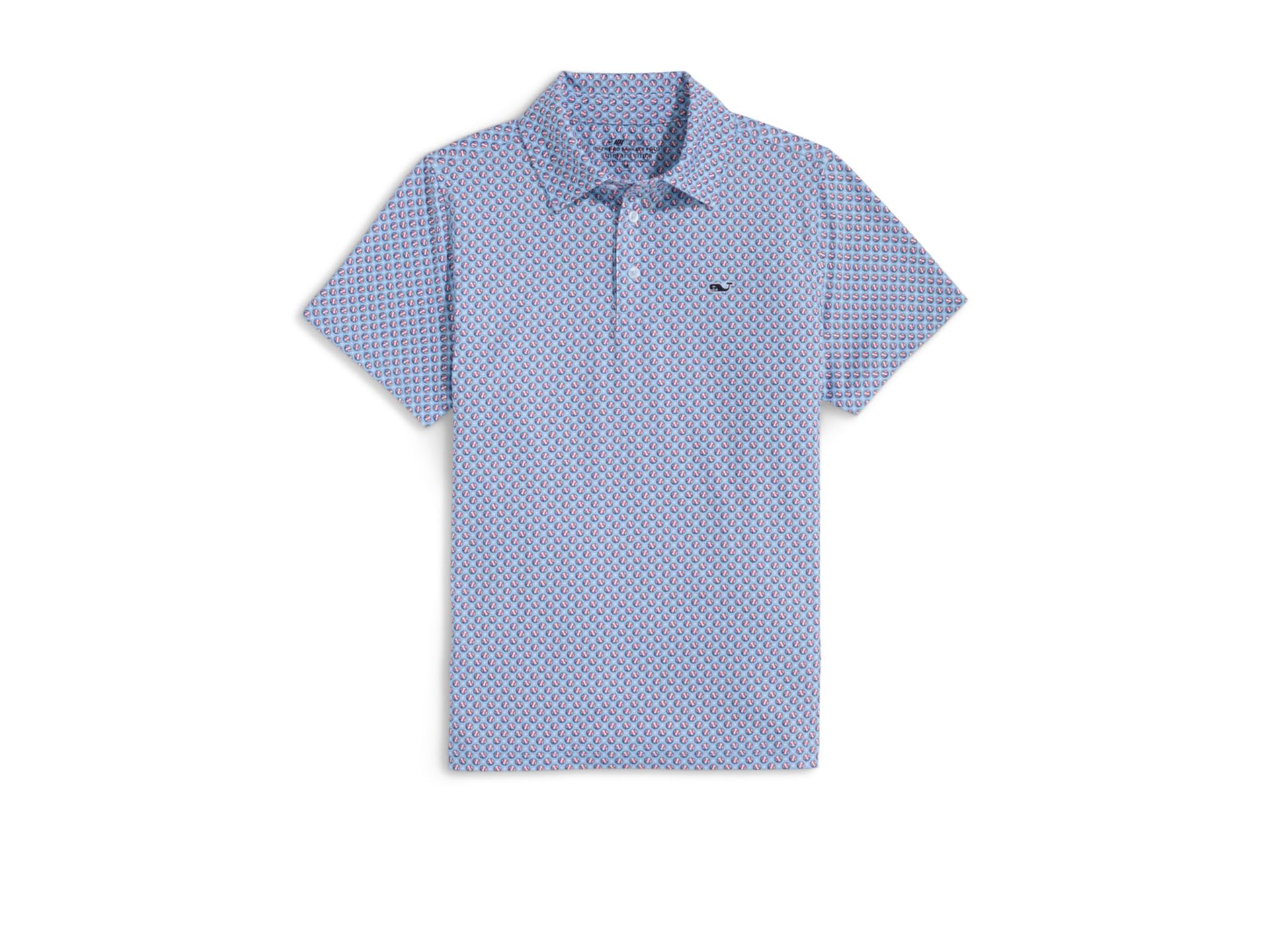 

Поло Vineyard Vines Kids Boys Printed Sankaty Polo, цвет Baseball & Stars