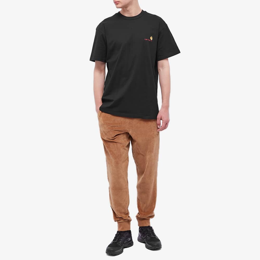 Футболка Carhartt WIP с американским шрифтом, черный — фото 4