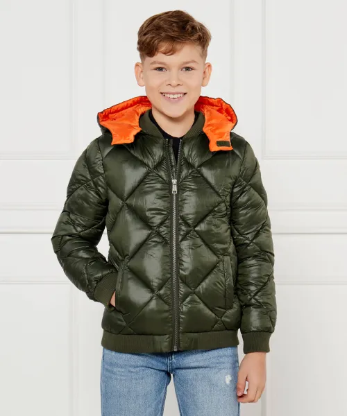 

Бомбер Regular fit Guess, зеленый