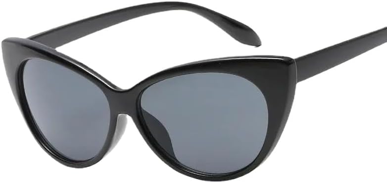 

Винтажные поляризованные солнцезащитные очки для женщин, очки для вождения, очки «кошачий глаз», защита от УФ-излучения UV400, очки для занятий спортом на открытом воздухе UQKY, Black Grey