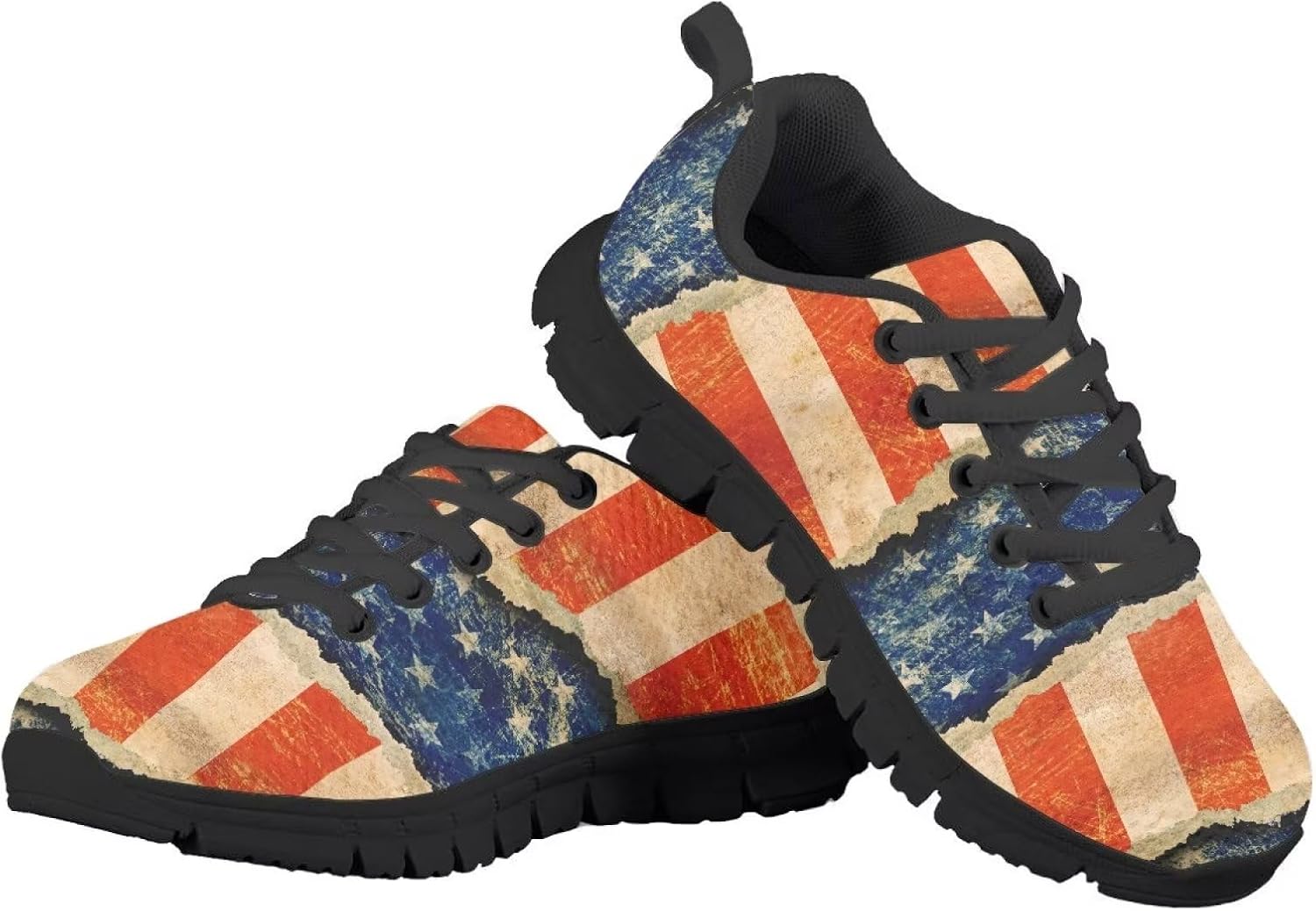 

Детские кроссовки GIFTPUZZ для бега по дороге, легкие спортивные теннисные кроссовки для ходьбы, дышащие, для фитнеса, American Flag