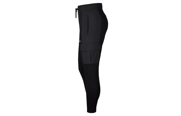 Повседневные брюки спортивная одежда логотип сращивание athleisure повседневные спортивные брюки Nike, черный — фото 3