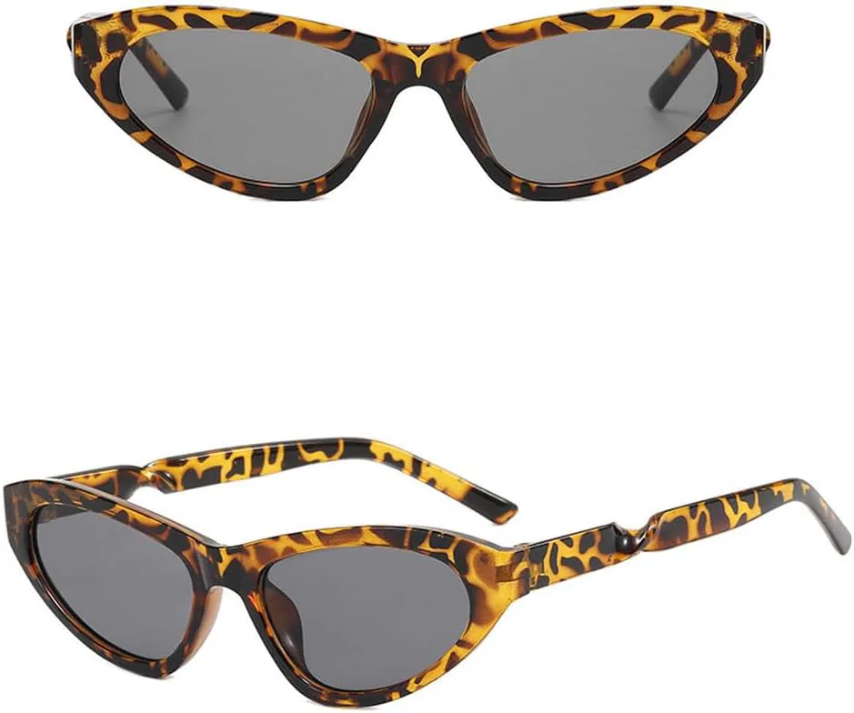 

Солнцезащитные очки в форме «кошачий глаз» для мужчин и женщин, в стиле хип-хоп, солнцезащитные очки для женщин, леопардовый серый цвет LVTFCO, Leopard Gray