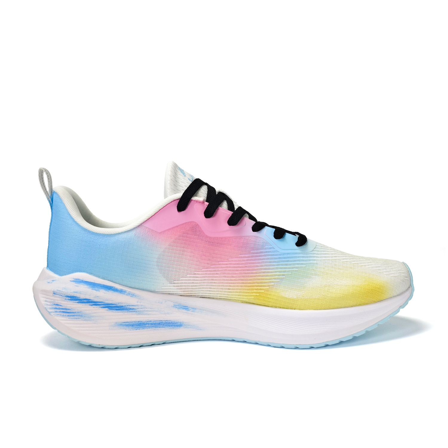 LINING Унисекс кроссовки Wuyue низкие синие розовые желтые, цвет Blue Pink Yellow — фото 2