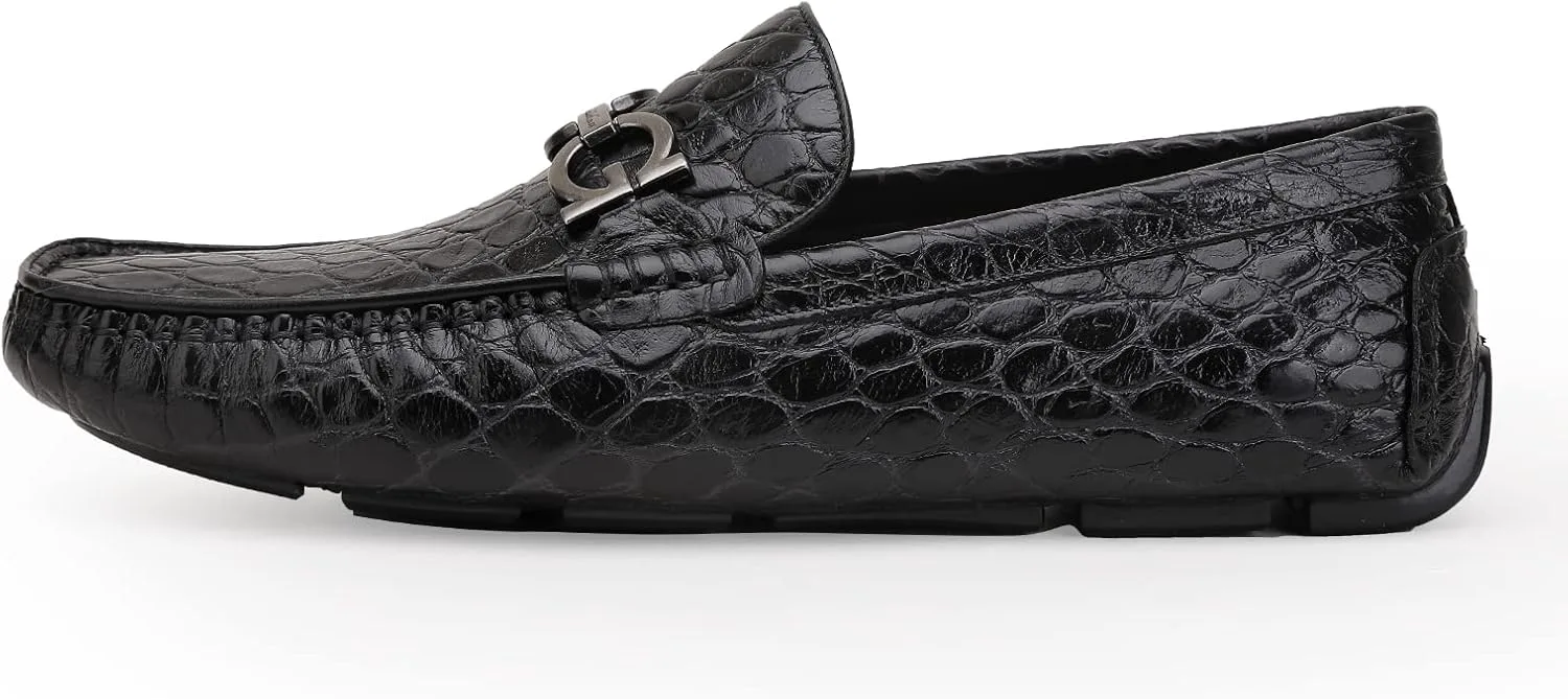 

Мужские мокасины для вождения, классические туфли, кожаные повседневные слипоны, дышащие лоферы с отделкой 'пэнни' для мужчин Generic, черный