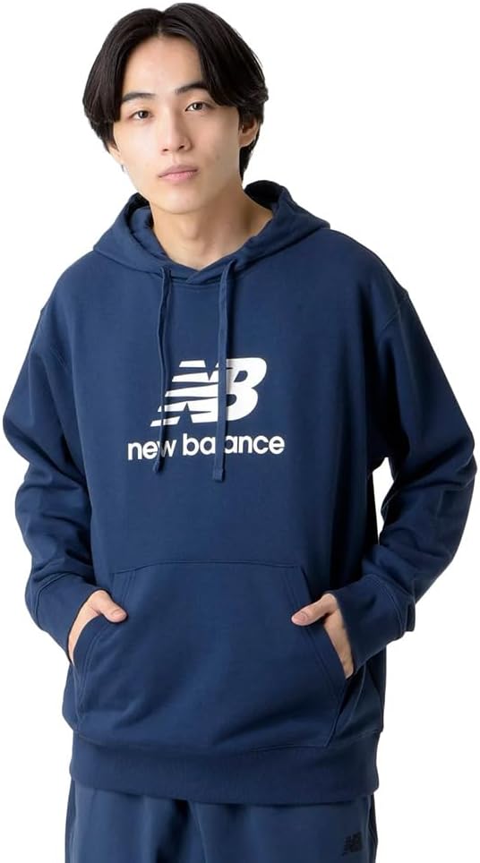 

Толстовка с капюшоном New Balance Sport Essentials Stacked Logo для мужчин (MT41501), темно-синий