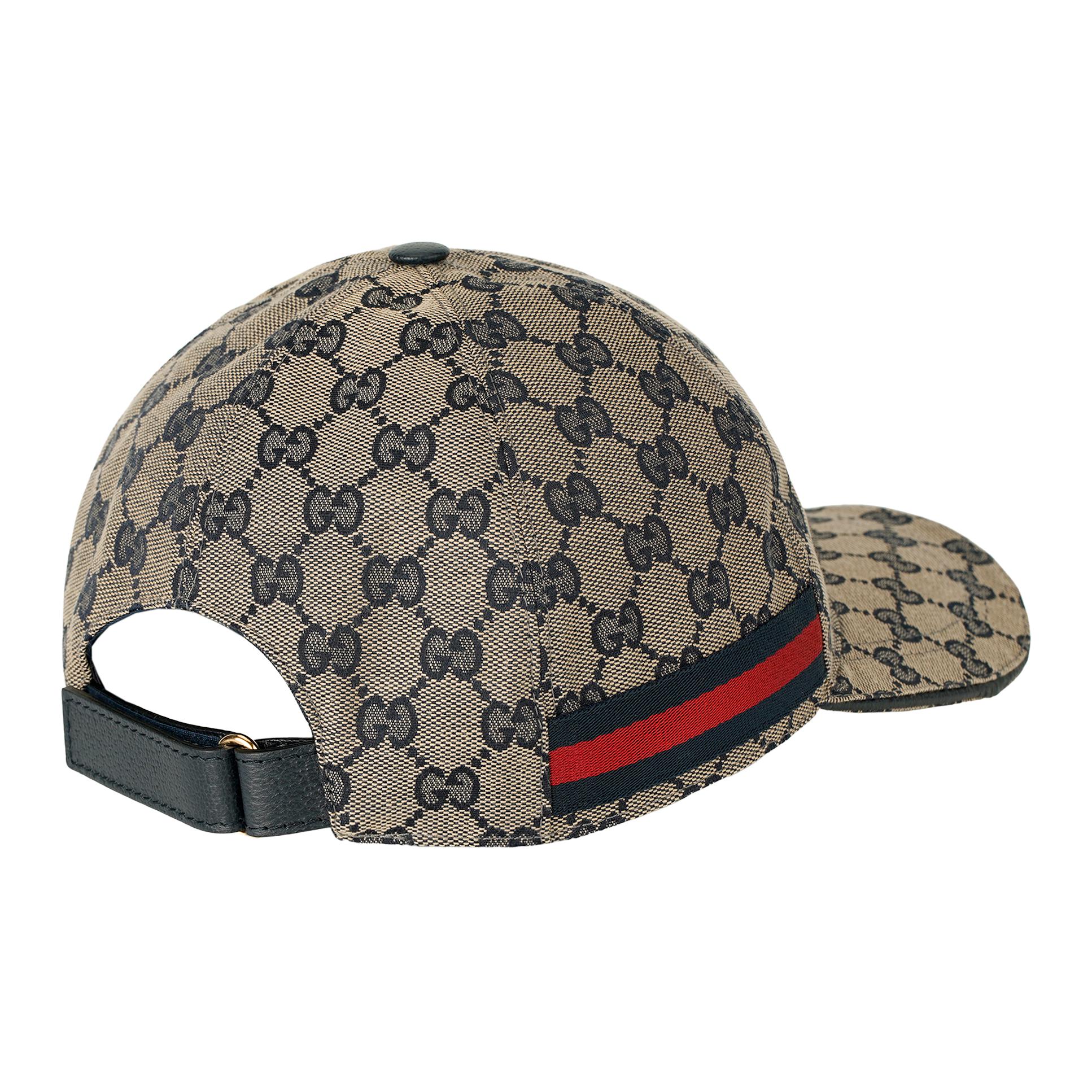 GUCCI Оригинальная бейсболка GG из холста с сетчатой отделкой, Beige/Blue — фото 4