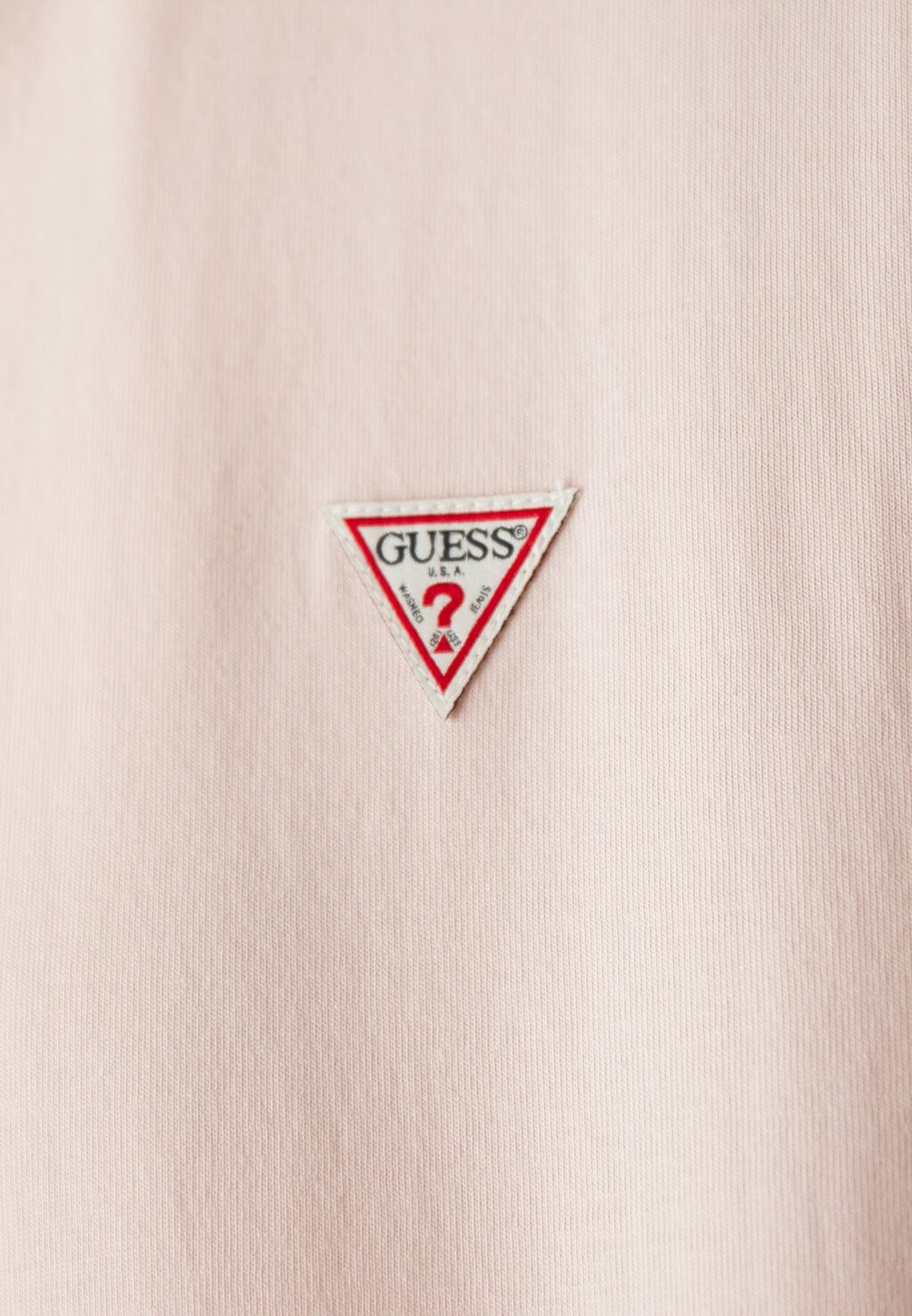 

Базовая футболка BOXY TRIANG Guess Jeans, розовый