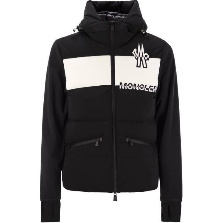 

Moncler Grenoble Толстовка с капюшоном и логотипом, Black