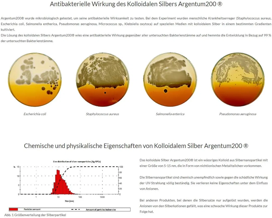 Сыворотка Aura Herbals — Коллоидное серебро «Argentum » (50ppm) от — фото 2