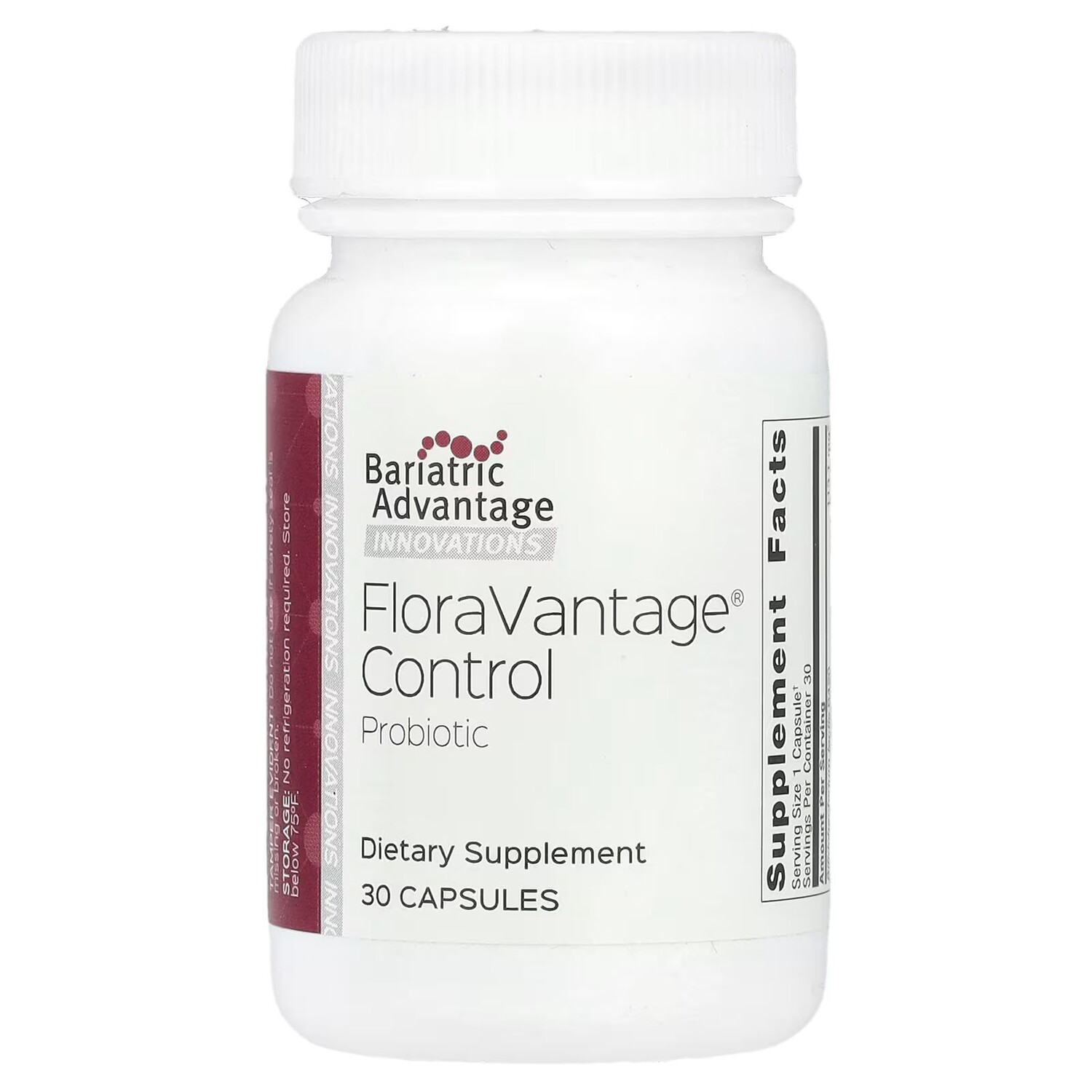 

Innovations, Пробиотик FloraVantage Control, 30 капсул Bariatric Advantage