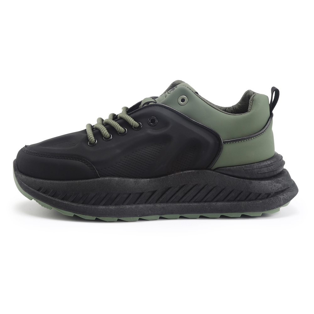 

TOM TAILOR Низкие повседневные мужские туфли черно-зеленые, цвет Black Green