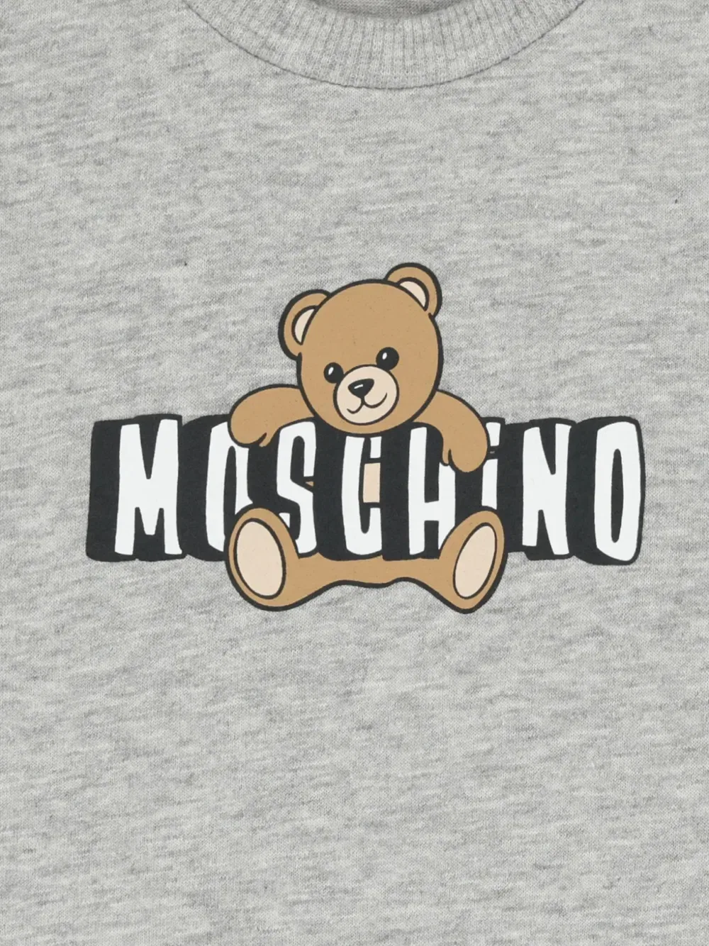 Футболка с принтом "плюшевый мишка" Moschino Kids, серый — фото 3