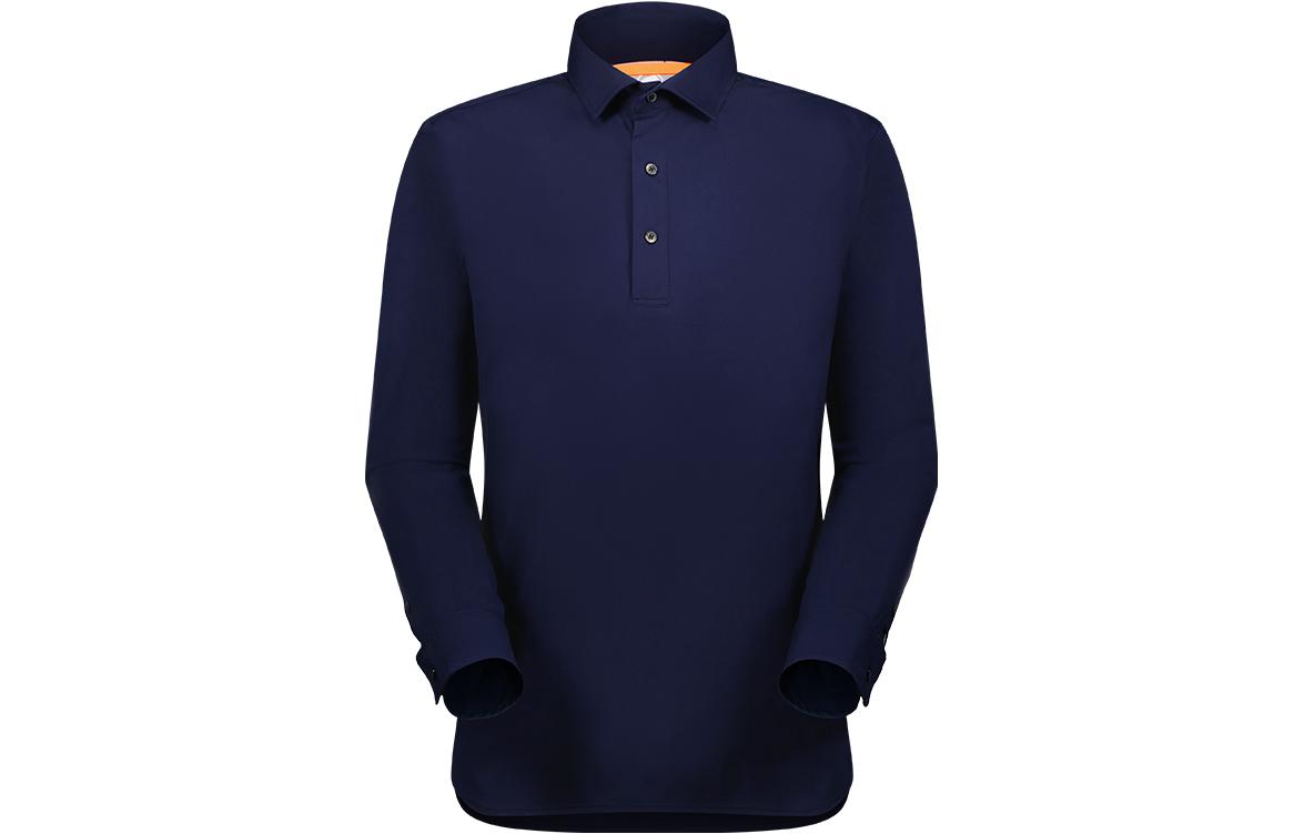 

MAMMUT Футболка-поло мужская Active Deep Sea Blue с воротником-поло, умеренно прямого кроя