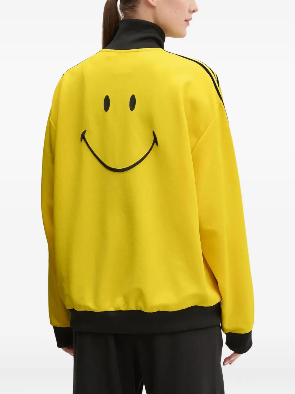 Спортивный топ Smiley с полосками adidas, желтый — фото 3