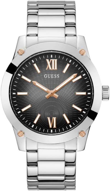 

GUESS мужские часы 44mm, Silver Tone/Silver Tone/Gunmetal