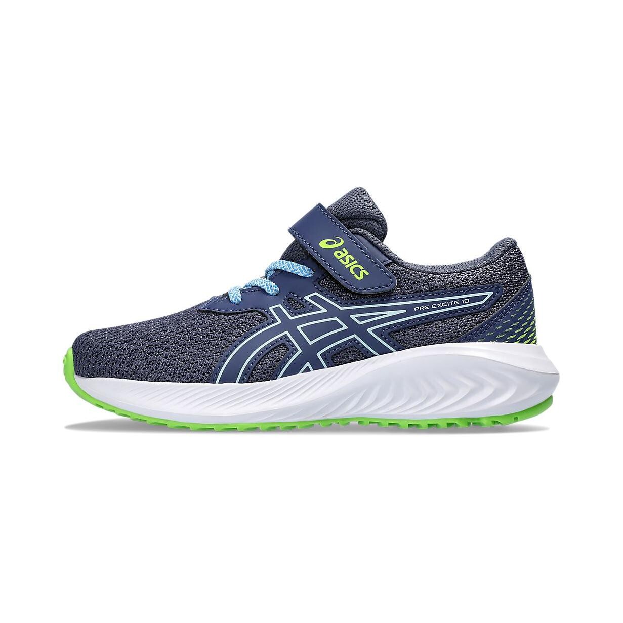 

Кроссовки Pre Excite 10 Kids PS Low-top Blue/Green Asics, зеленый