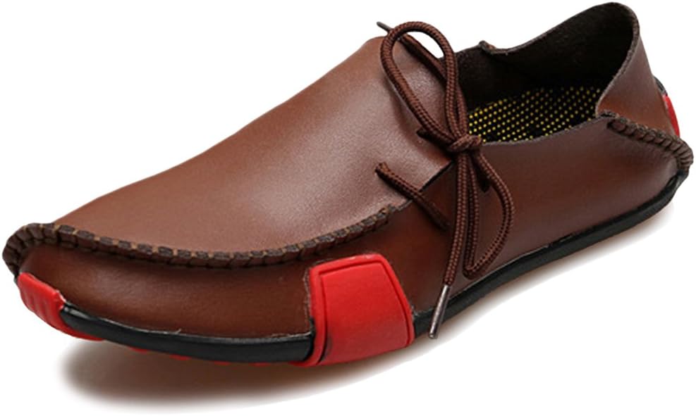 

Мужские лоферы-тапочки из натуральной кожи, с плоской подошвой, без шнурков Beinfaith, коричневый