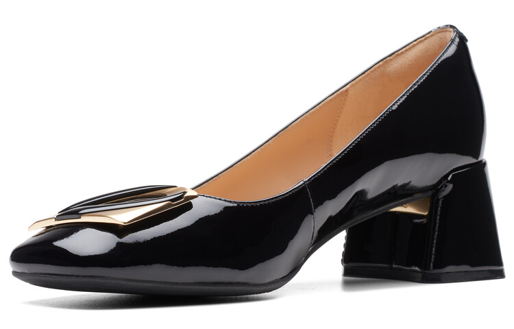 Туфли на высоком каблуке серии Nia женские черные Clarks — фото 2