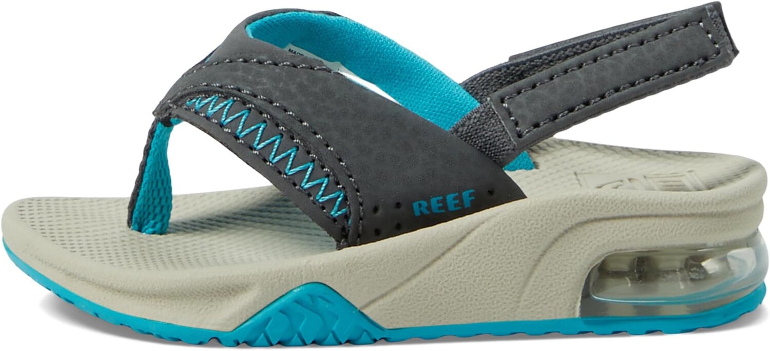 Сандалии Reef Little Fanning, цвет Grey/Aqua/Oak — фото 4