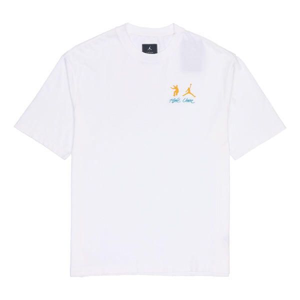 

Футболка Air Jordan x union Crossover SS22 Solid Color Breathable Logo Round Neck Short Sleeve Asia Edition White, белый