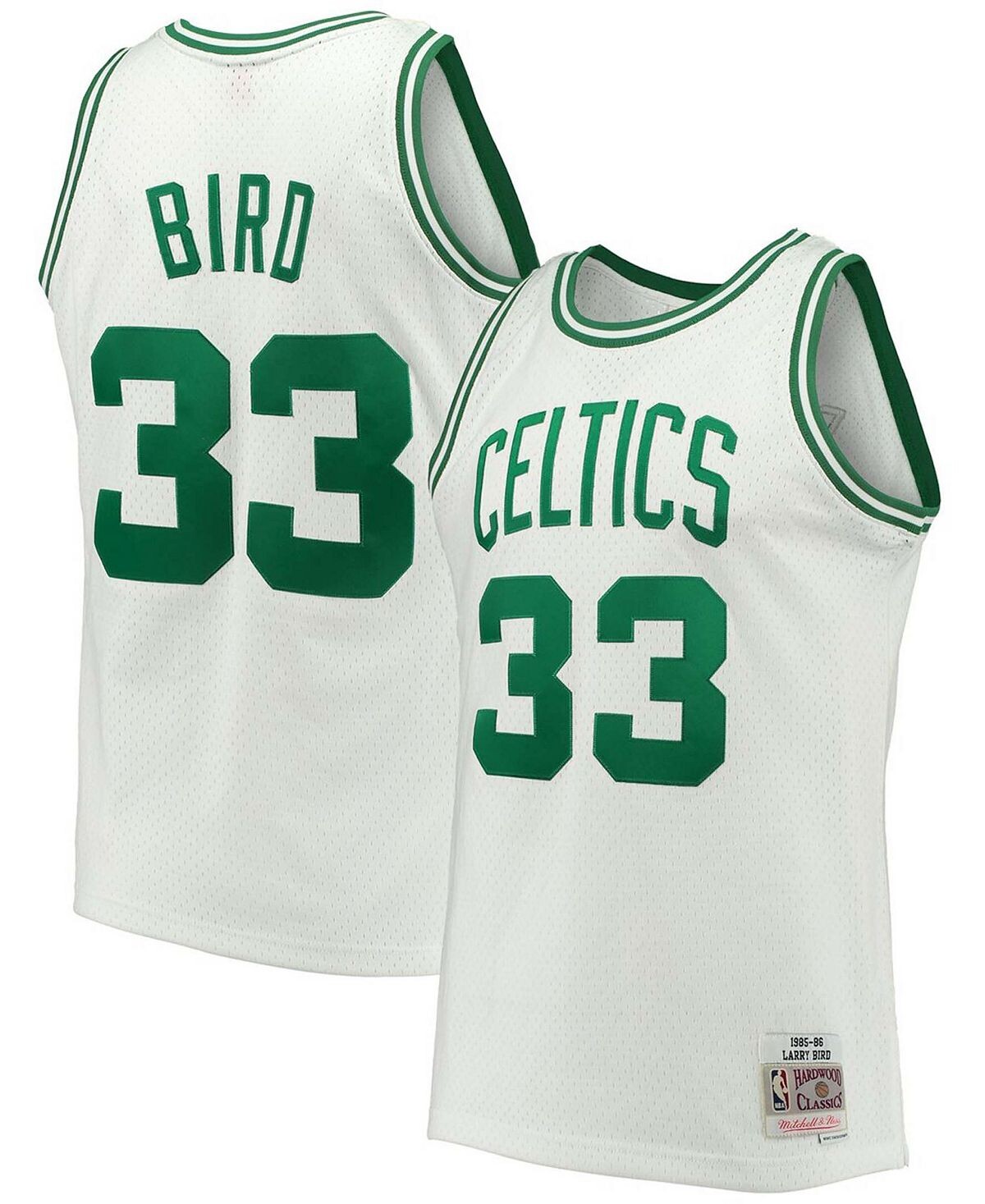

Мужская белая майка Larry Bird Boston Celtics 1985-86 Hardwood Classics Swingman Mitchell & Ness