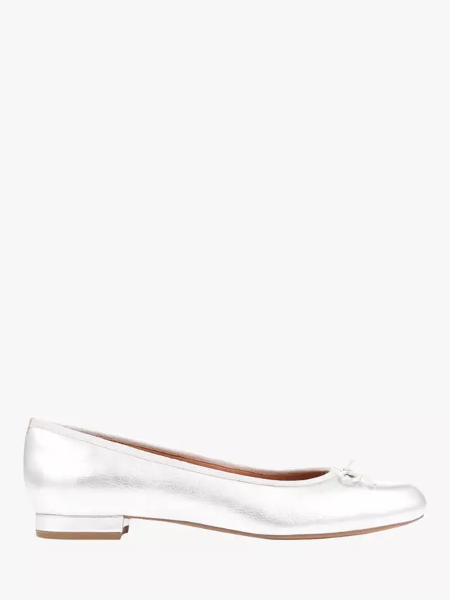 Балетки Jones Bootmaker Soleil Leather, серебряный