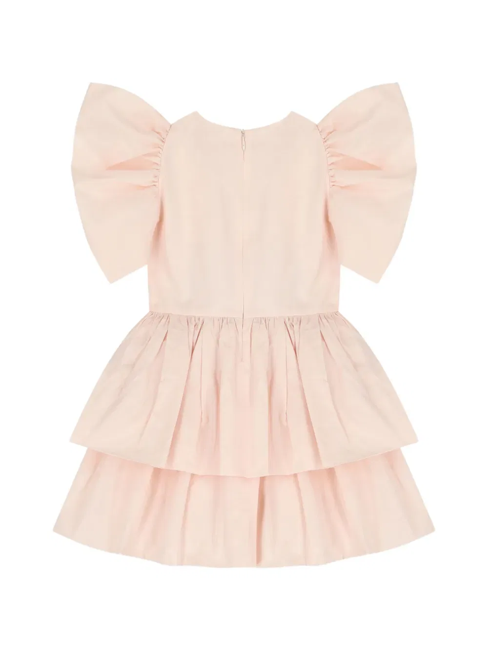 Платье с оборками и ярусами Elisabetta Franchi Kids, розовый — фото 2