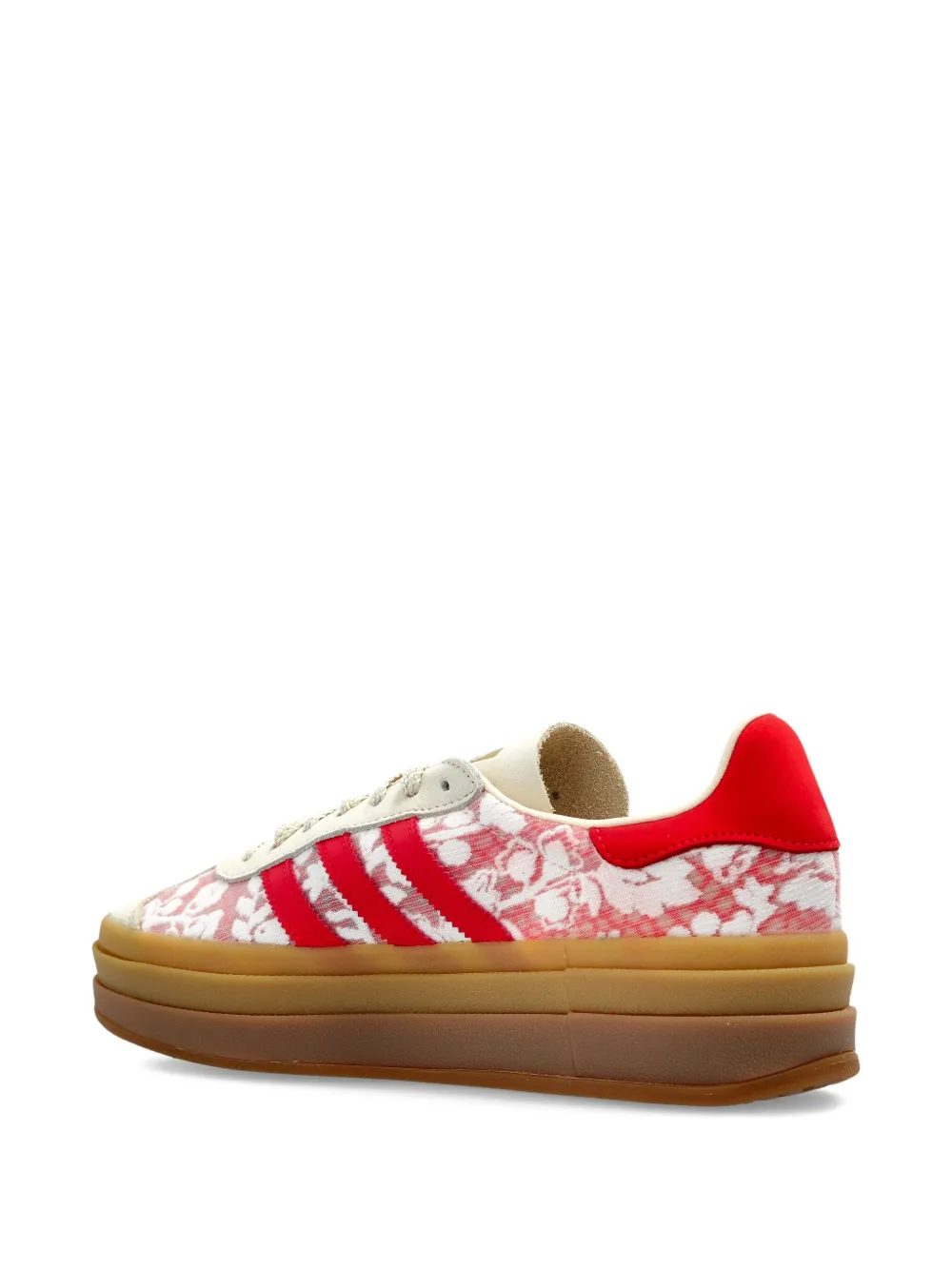 Кроссовки на платформе с цветочным принтом Adidas, красный — фото 4