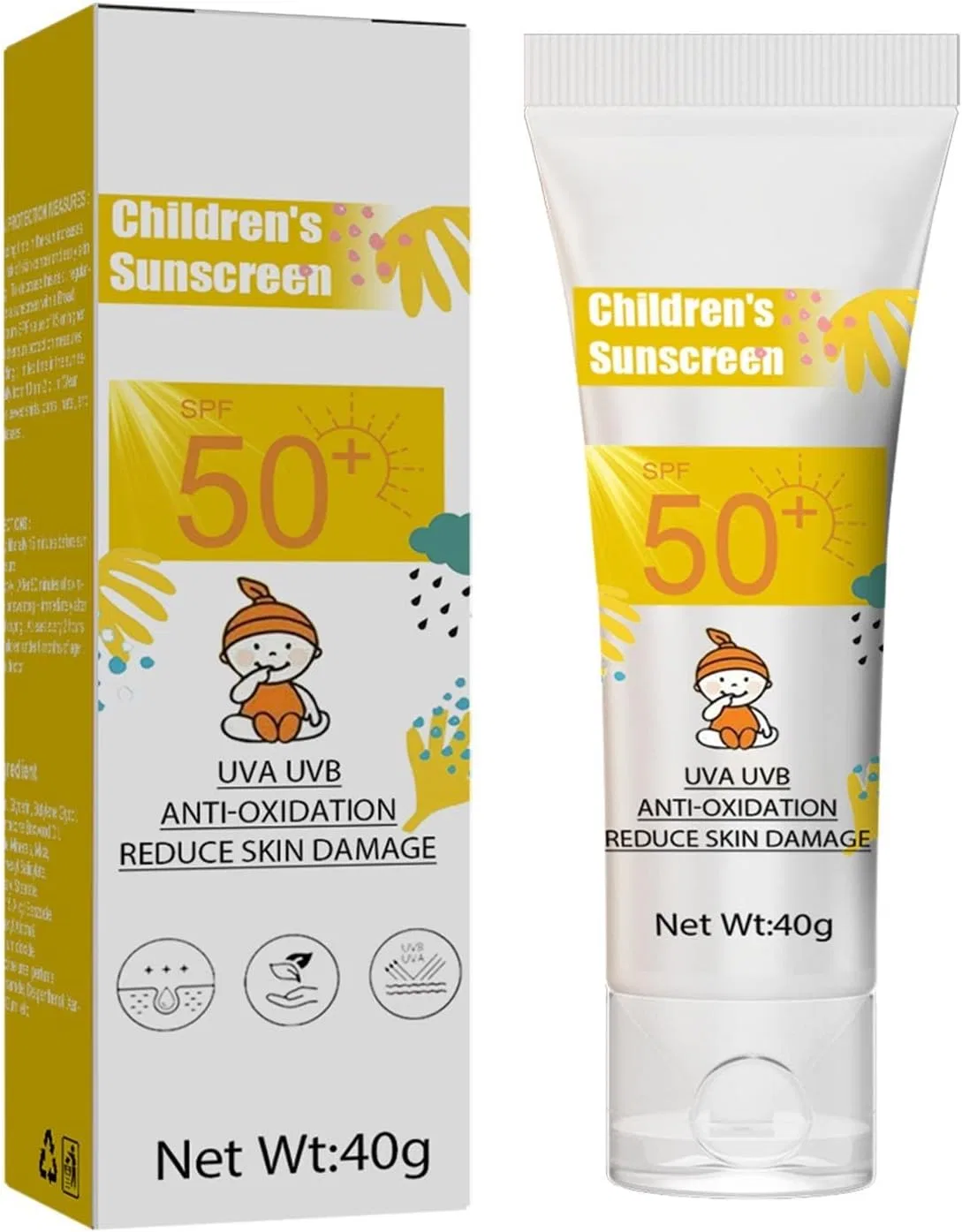 Детский солнцезащитный крем для тела Fresh Skin Gentle, Generic, 60 г